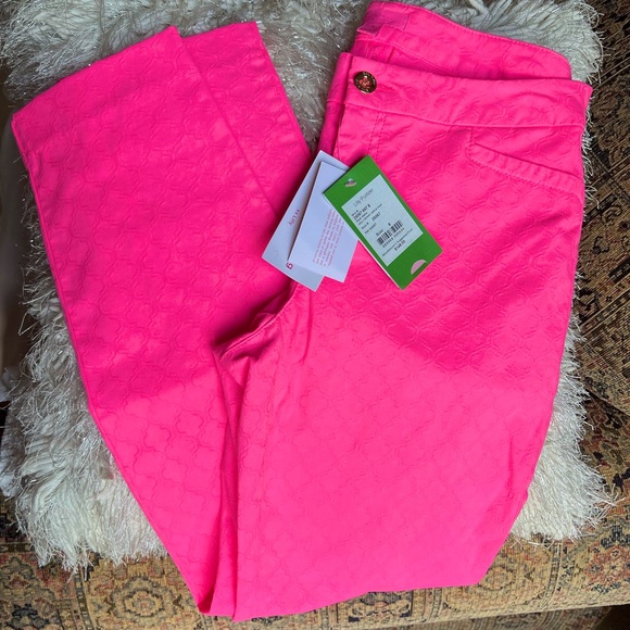 Lilly Pulitzer Pants - 🦄NWT!! Lilly Pulitzer Pink Sunset Kelly Ankle Pant